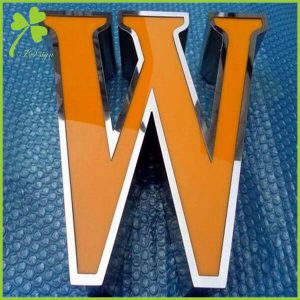3D Border Front Lit Channel Sign Letters