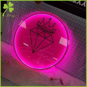 Backlit Acrylic Logo Sign With Round or Custom Shape