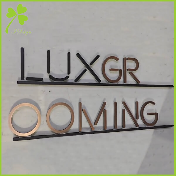 Backlit LED Track Channel Letters