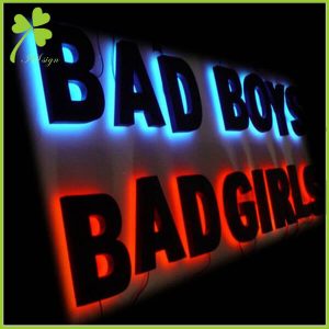 Black Reverse Lit Channel Letters Sign