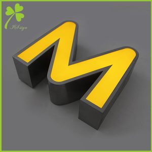 Custom Outdoor Business Letter Signs