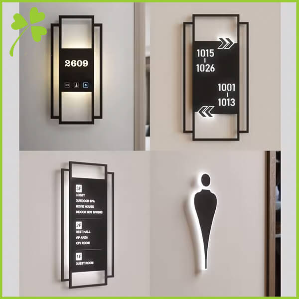 Custom Hotel Room Number Plate