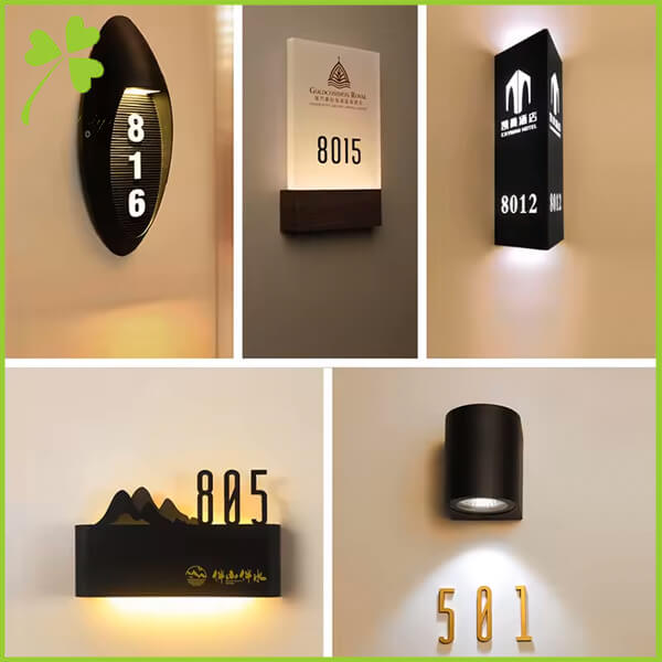 Hotel Room Number Signages