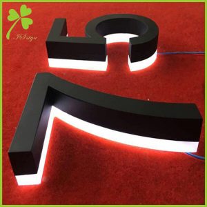 Metal LED Backlit Address Numbers