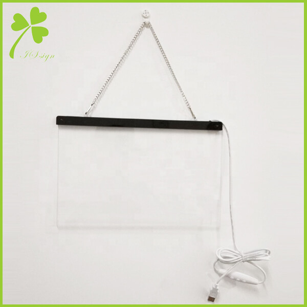 LED Edge Lit Acrylic Blank Sign