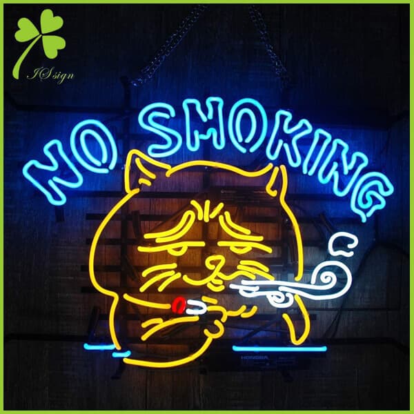 No Smoking Cat Neon Sign