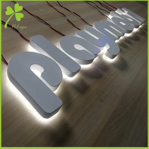 Custom Outdoor Back Lit Signage Letters Manufacturing