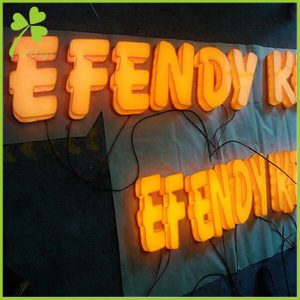 Illuminated Plastic Channel Letters Signs