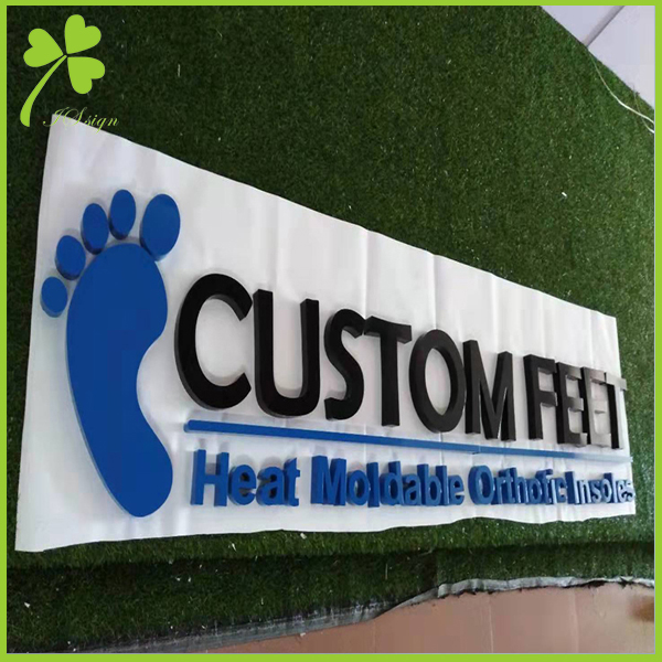Stainless Steel Company Logo Custom Sign For Office Maker